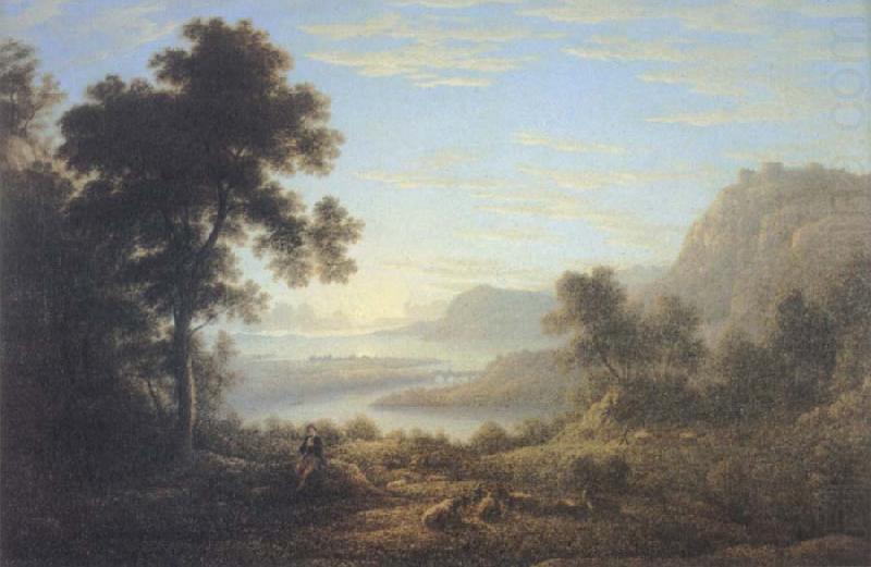 John glover Landscape with piping shepherd china oil painting image